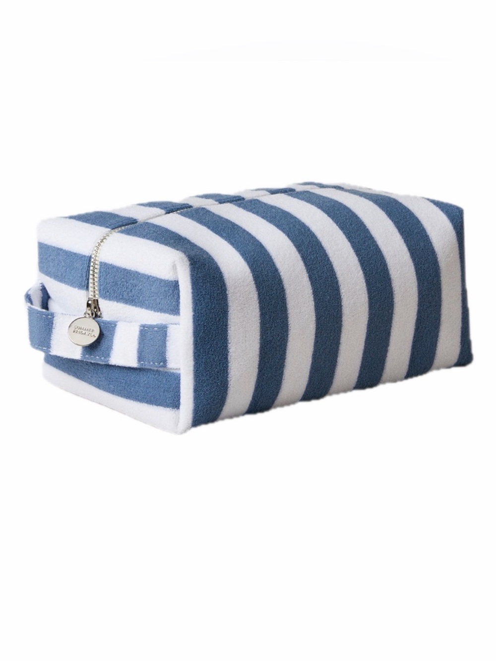 $45 Retail NWOT Limited Edition Summer Fridays Large Terry Striped Pouch Bag